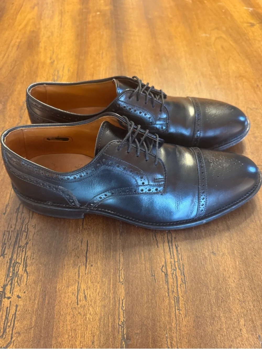 Allen Edmonds Colton Cap Toe Oxford Dress Shoes Black Leather Men’s 8.5 D 3310